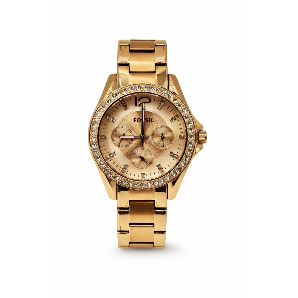 Fossil Riley ES2811 Women's Rose Gold Chronograph Watch 38mm